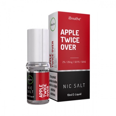 APPLE TWICE OVER iBreathe Nic Salt E-Liquid | 20mg - 10ml